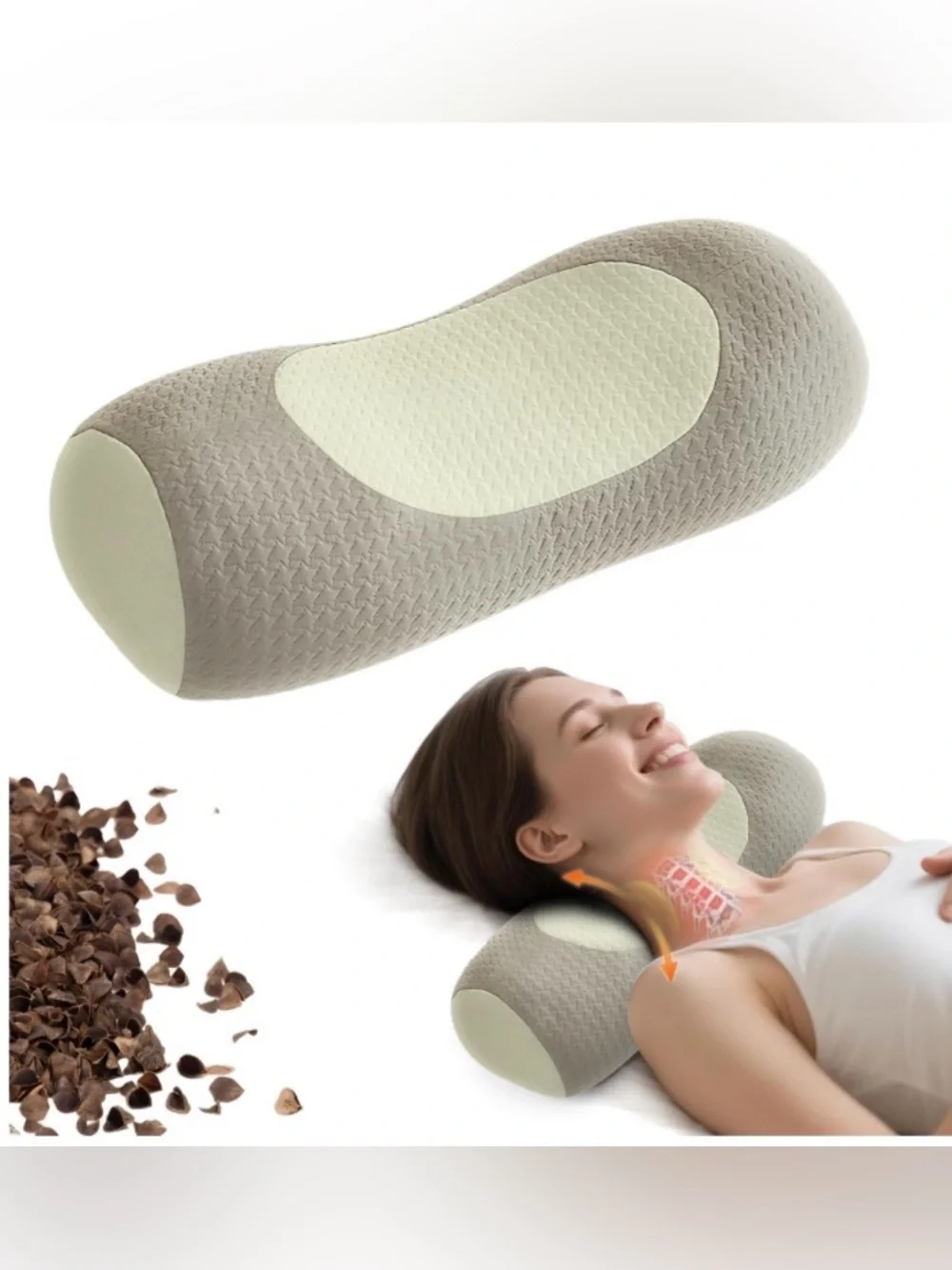 Buckwheat Cervical Neck Support Pillow